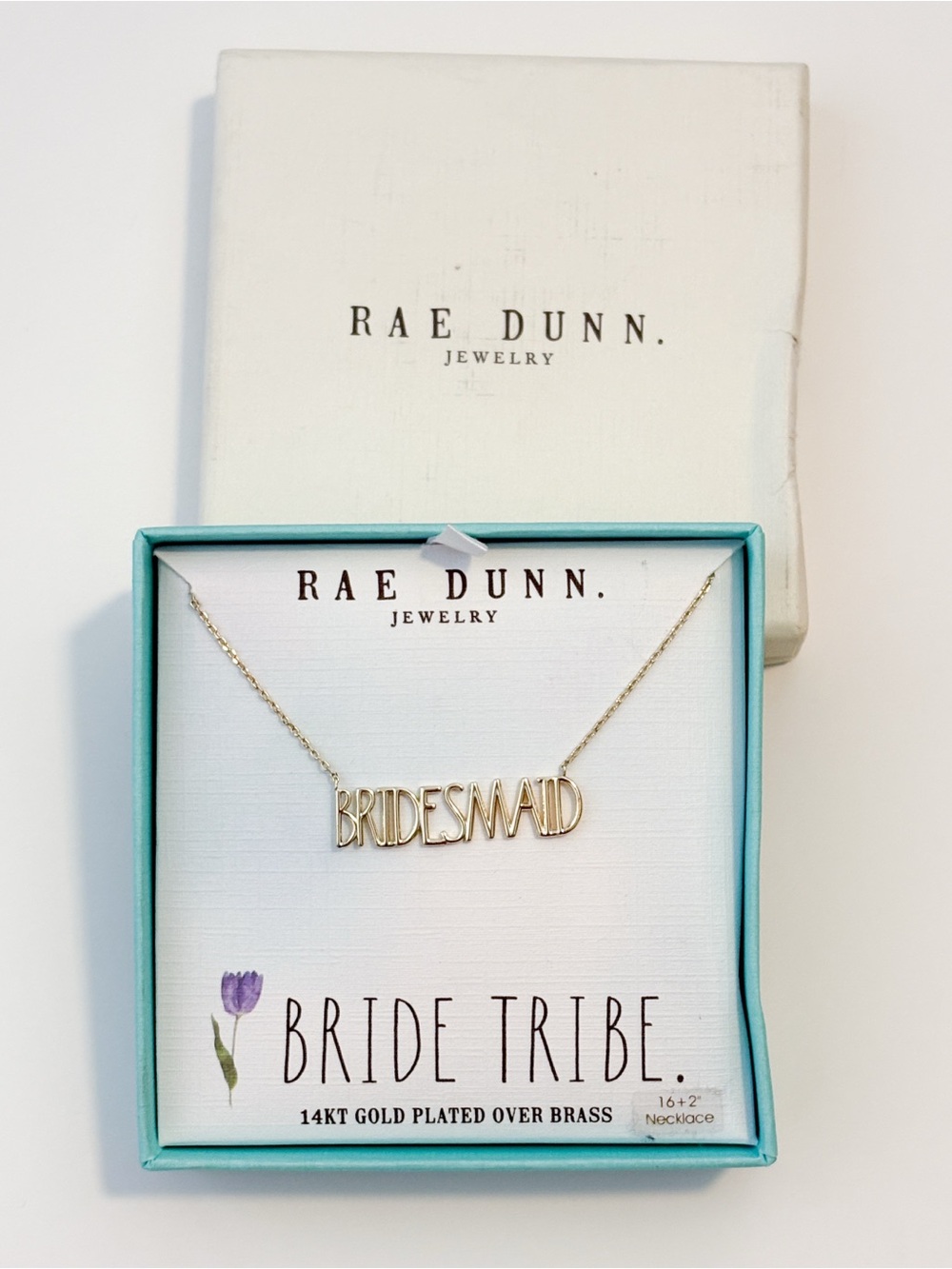 Rae Dunn bridesmaid necklace